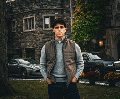 Savile Cashmere Half-Zip